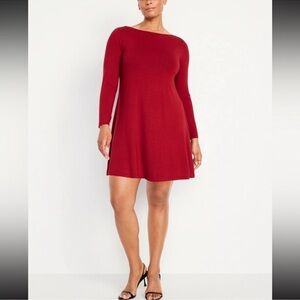 Old Navy Red Swing Dress